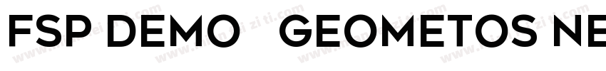 FSP DEMO   Geometos Neue字体转换